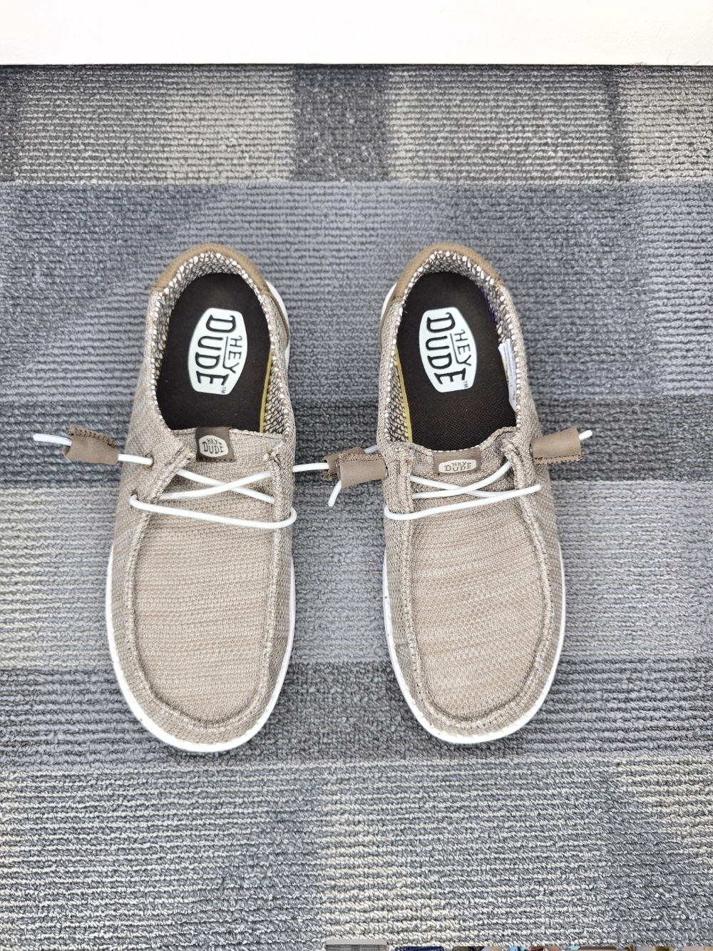 Hey Dude Women’s Wendy Slip-On Loafers in Light Taupe NWOT